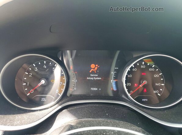 3C4NJDBB7KT656114 2019 JEEP COMPASS White Вид щитка приладів