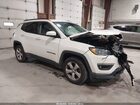 2019 Jeep Compass Latitude 4x4 White vin: 3C4NJDBB7KT847502