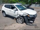2020 Jeep Compass Latitude 4x4 White vin: 3C4NJDBB7LT168718