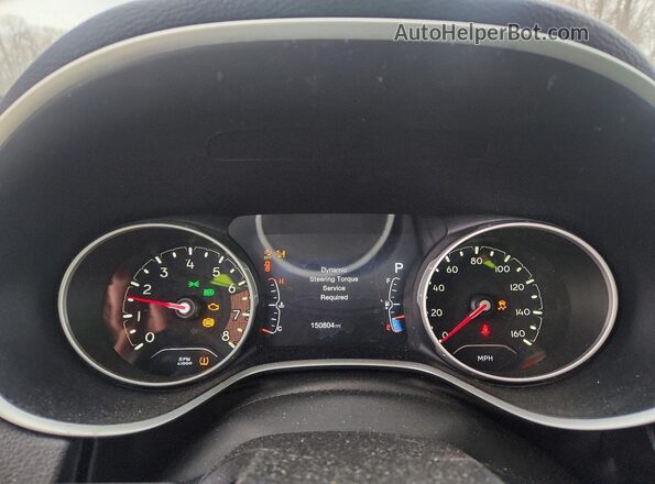 3C4NJDBB8HT660908 2017 JEEP COMPASS Silver Widok zestawu wskaźników