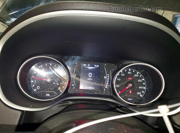 3C4NJDBB9LT229289 2020 JEEP COMPASS Black Widok zestawu wskaźników