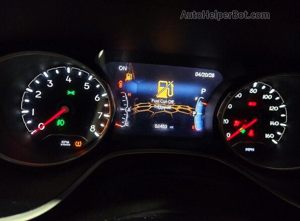 3C4NJDBB9MT575599 2021 JEEP COMPASS Зеленый Вид щитка приборов