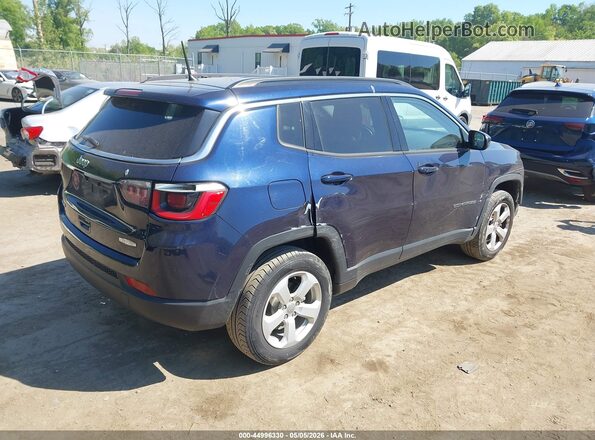 3C4NJDBBXJT185560 2018 JEEP COMPASS Синий Задняя правая четверть