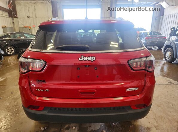 3C4NJDBBXJT373284 2018 JEEP COMPASS Red Вид ззаду