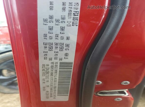 3C4NJDBBXLT161813 2020 JEEP COMPASS Red Widok wnętrza 360 stopni