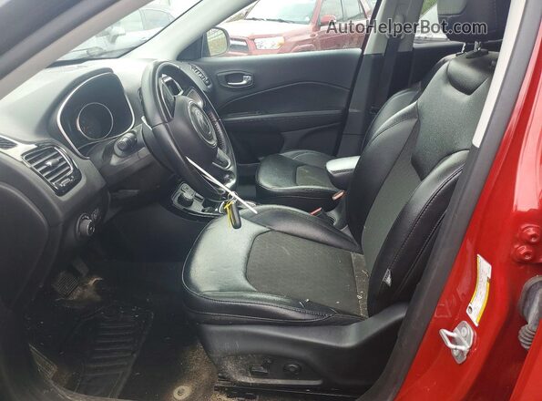 3C4NJDBBXLT161813 2020 JEEP COMPASS Red Widok wnętrza z przodu