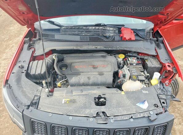 3C4NJDBBXLT161813 2020 JEEP COMPASS Red Widok komory silnika