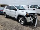 2025 Jeep Compass Latitude White vin: 3C4NJDBN0ST592945 Damage: Right Front Fender, Dent(S) W/ Paint Dmg, > 12 Inches