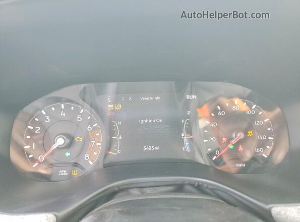 3C4NJDBN0ST610182 2025 JEEP COMPASS Серебряный Вид щитка приборов