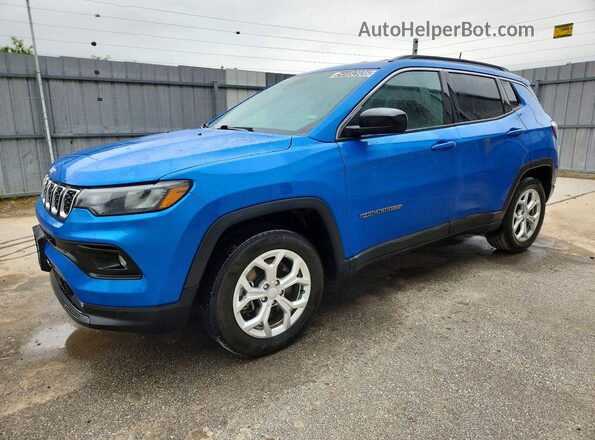 3C4NJDBN2RT133135 2024 JEEP COMPASS Синий Передняя левая четверть