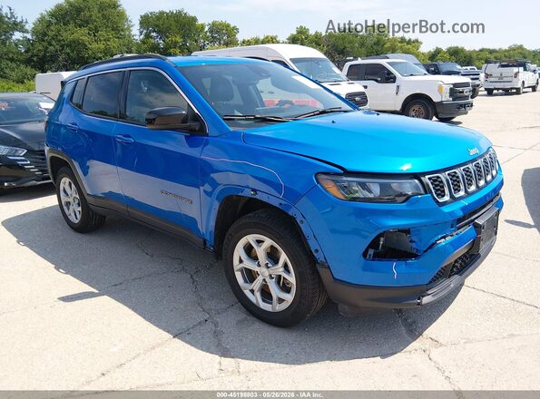 3C4NJDBN2RT154342 2024 JEEP COMPASS Синий Передняя правая четверть