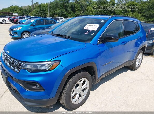 3C4NJDBN2RT154342 2024 JEEP COMPASS Синий Передняя левая четверть