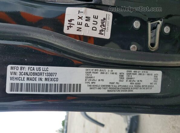 3C4NJDBN3RT133077 2024 JEEP COMPASS Черный Панорамный вид салона 360°