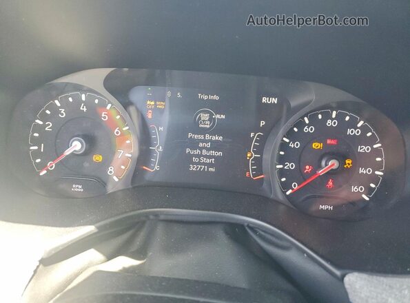 3C4NJDBN4ST550195 2025 JEEP COMPASS White Widok zestawu wskaźników