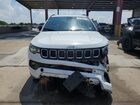 2024 Jeep Compass Latitude White vin: 3C4NJDBN5RT596905 Damage: Left Head Lamp, Broken, Replacement Required