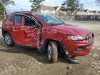 2025 Jeep Compass Latitude Red vin: 3C4NJDBN5ST548617 Damage: Windshield, Broken, Replacement Required