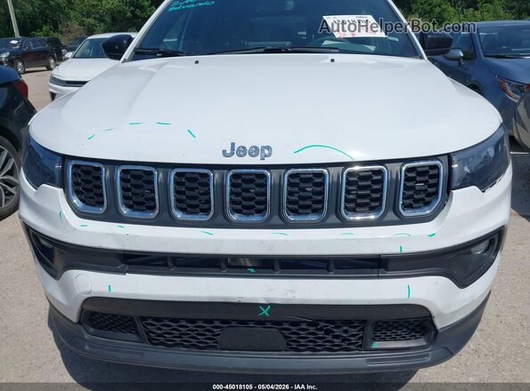 3C4NJDBN7ST597673 2025 JEEP COMPASS White Widok z przodu