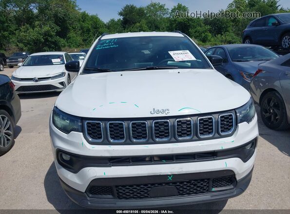 3C4NJDBN7ST597673 2025 JEEP COMPASS White Widok zestawu wskaźników