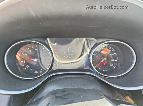 3C4NJDCB0JT372529 2018 JEEP COMPASS White Widok zestawu wskaźników