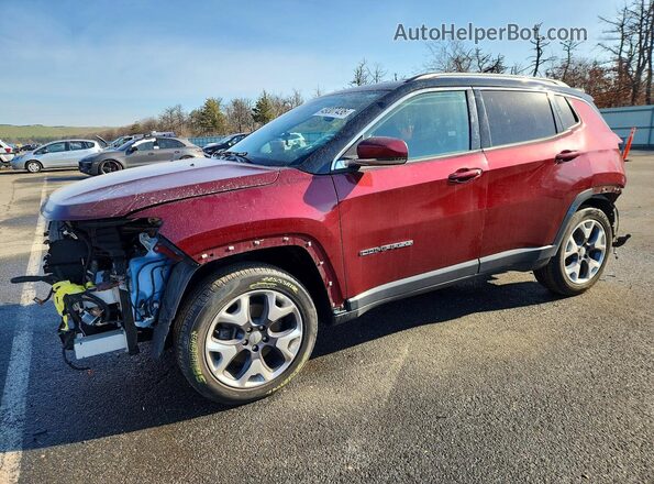 3C4NJDCB0MT594749 2021 JEEP COMPASS Бордовый Передняя левая четверть