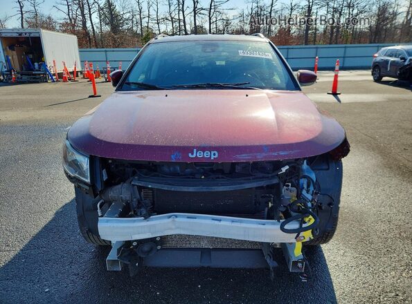 3C4NJDCB0MT594749 2021 JEEP COMPASS Бордовый Вид спереди