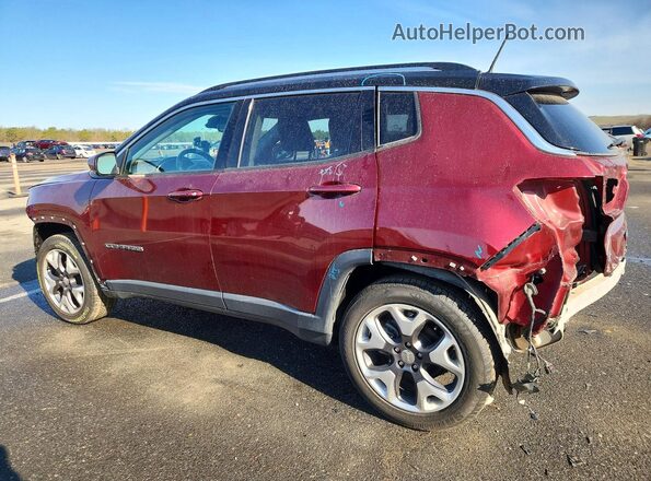 3C4NJDCB0MT594749 2021 JEEP COMPASS Бордовый Задняя левая четверть