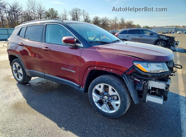 3C4NJDCB0MT594749 2021 JEEP COMPASS Бордовый Передняя правая четверть