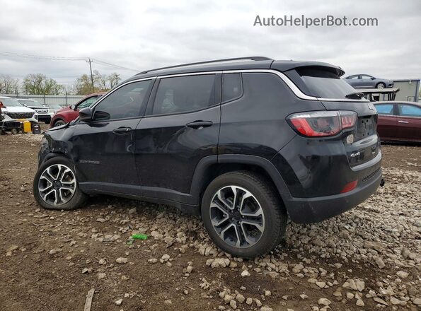 3C4NJDCB0NT107793 2022 JEEP COMPASS Black უკანა მარცხენა