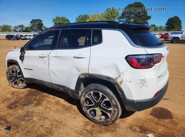 3C4NJDCB0NT144794 2022 JEEP COMPASS Белый Задняя левая четверть
