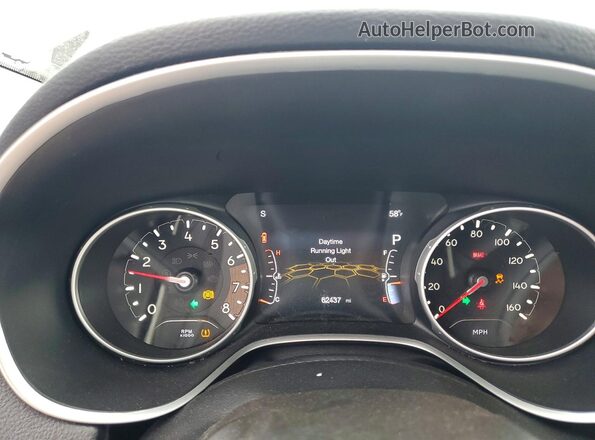 3C4NJDCB3KT800644 2019 JEEP COMPASS Серебряный Вид щитка приборов