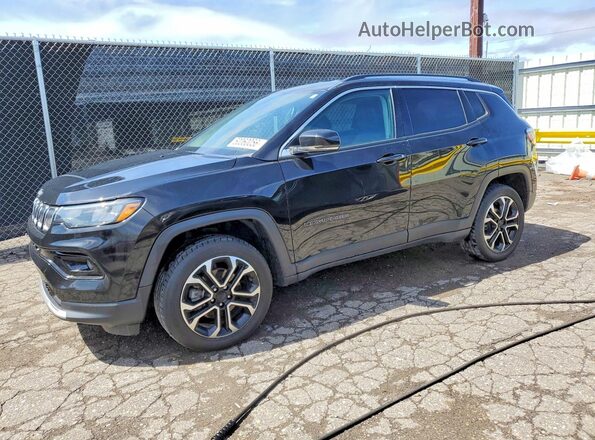 3C4NJDCB3NT110994 2022 JEEP COMPASS Черный Передняя левая четверть