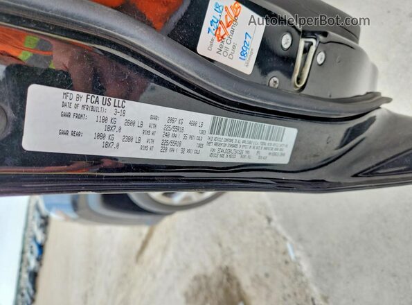 3C4NJDCB4JT341526 2018 JEEP COMPASS Black Widok naklejki z numerem VIN