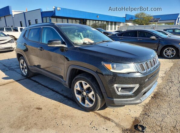 3C4NJDCB4KT659728 2019 JEEP COMPASS Черный Передняя правая четверть