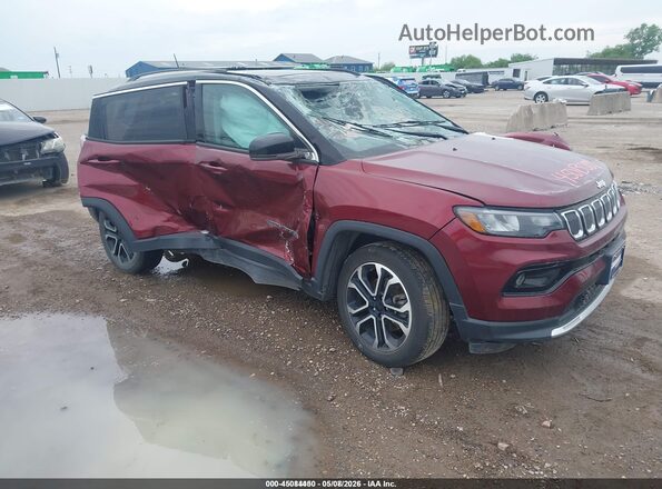 3C4NJDCB4NT101995 2022 JEEP COMPASS Красный Передняя правая четверть