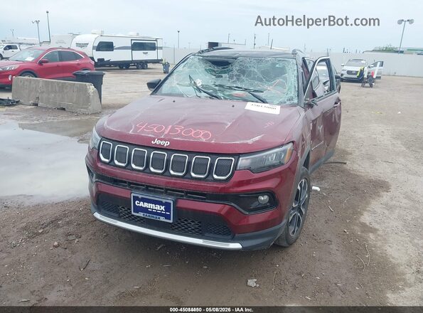 3C4NJDCB4NT101995 2022 JEEP COMPASS Красный Вид спереди
