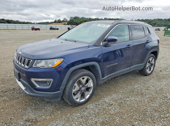 3C4NJDCB5MT542792 2021 JEEP COMPASS Синий Передняя левая четверть