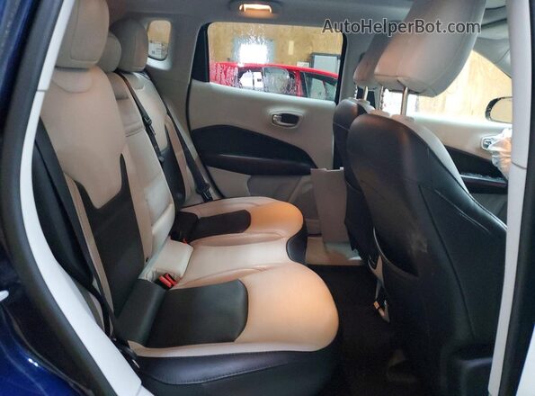 3C4NJDCB6KT656393 2019 JEEP COMPASS Синий Вид задней части салона
