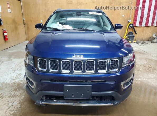 3C4NJDCB6KT656393 2019 JEEP COMPASS Синий Вид спереди