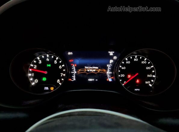 3C4NJDCB6KT656393 2019 JEEP COMPASS Синий Вид щитка приборов