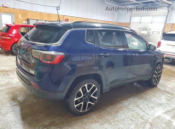 3C4NJDCB6KT656393 2019 JEEP COMPASS Синий Задняя правая четверть