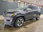 2019 Jeep Compass Limited Серый vin: 3C4NJDCB6KT733828 Damage: Left Front Fender, Dent(S) W/ Paint Dmg, 8 To 9 Inches