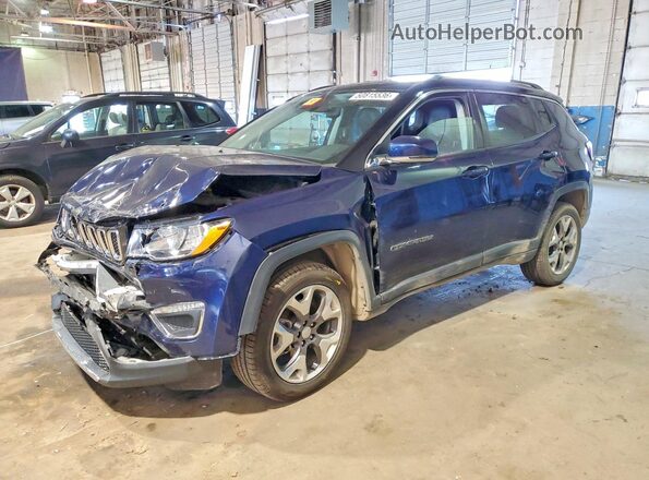 3C4NJDCB6LT259025 2020 JEEP COMPASS Синий Передняя левая четверть