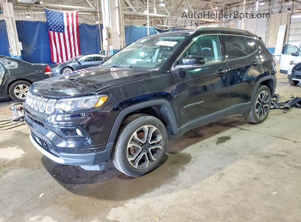 3C4NJDCB7NT108519 2022 JEEP COMPASS Черный Передняя левая четверть