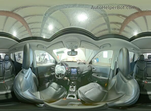 3C4NJDCB9KT596626 2019 JEEP COMPASS Белый Панорамный вид салона 360°