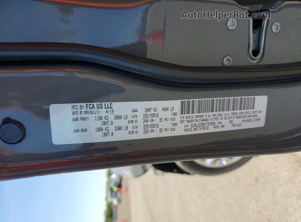 3C4NJDCB9KT767858 2019 JEEP COMPASS Серый Панорамный вид салона 360°