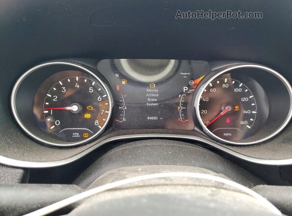 3C4NJDCBXJT117726 2018 JEEP COMPASS Черный Вид щитка приборов