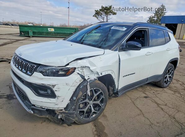 3C4NJDCN0RT156721 2024 JEEP COMPASS White Առջևի ձախ երեք քառորդ տեսարան