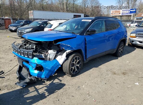 3C4NJDCN2ST569262 2025 JEEP COMPASS Blue Передня ліва чверть