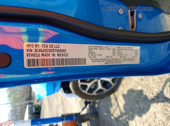 3C4NJDCN2ST569262 2025 JEEP COMPASS Blue Вид підкапотного простору