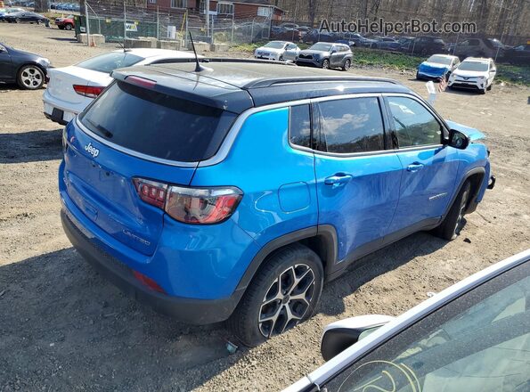3C4NJDCN2ST569262 2025 JEEP COMPASS Blue Задня права чверть
